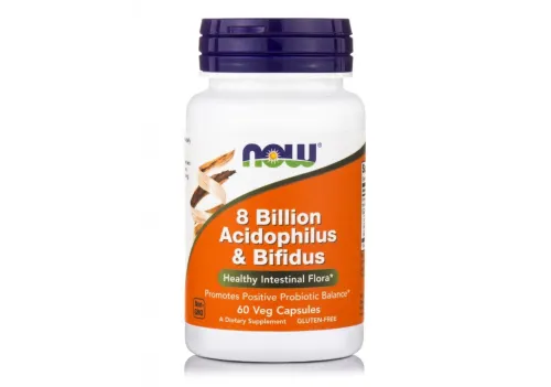 Now 8 Billion Acidophilus & Bifidus 60 Capsules