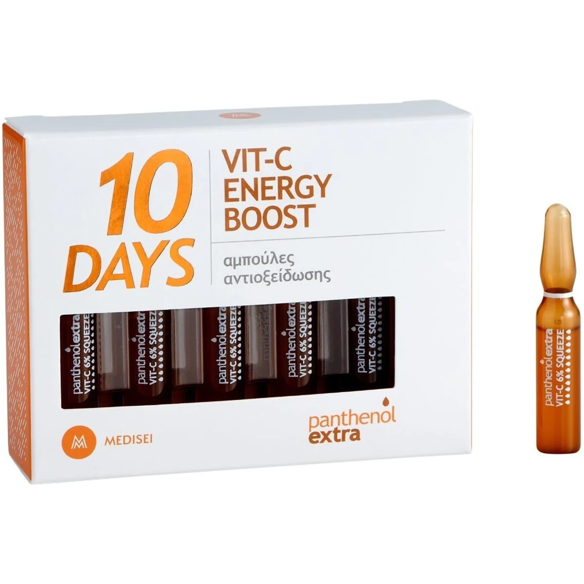 Medisei Panthenol Extra 10 Days Vit-C Energy Boost 10 Ampoules