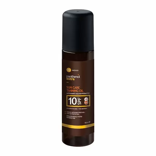 Panthenol Extra Suncare Tanning Oil Spf10 150ml & Dry Oil Shimmering 100ml - Image 3