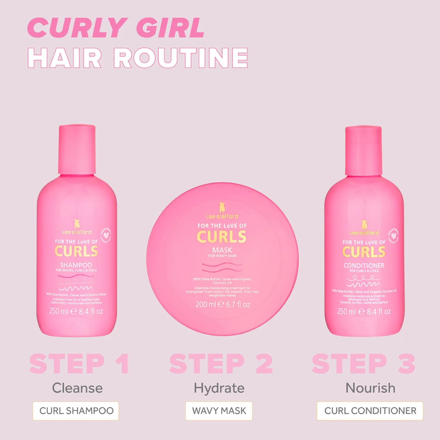 Lee Stafford For The Love Of CURLS Mask 200ml - Image 3