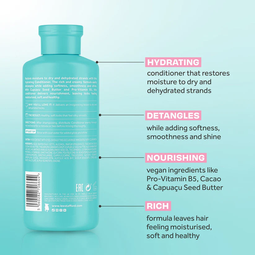 Lee Stafford Moisture Burst Hydrating Conditioner 250ml - Image 4