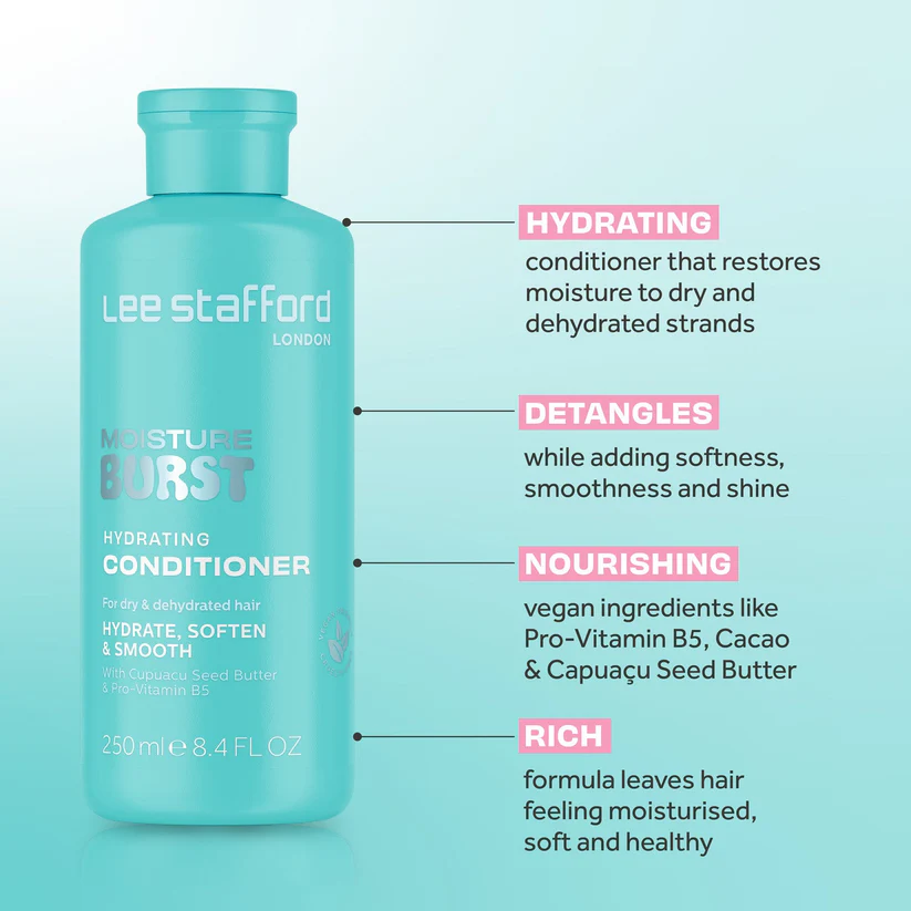 Lee Stafford Moisture Burst Hydrating Conditioner 250ml - Image 5