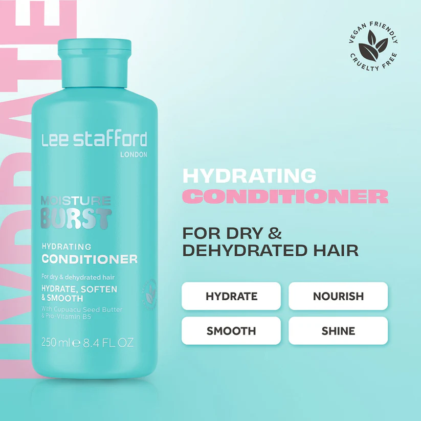 Lee Stafford Moisture Burst Hydrating Conditioner 250ml - Image 6
